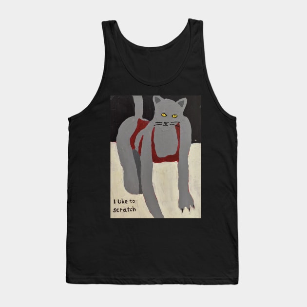 I like to scratch Tank Top by WorldAroundEwe